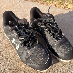Boys Under Armour Black Baseball Cleats